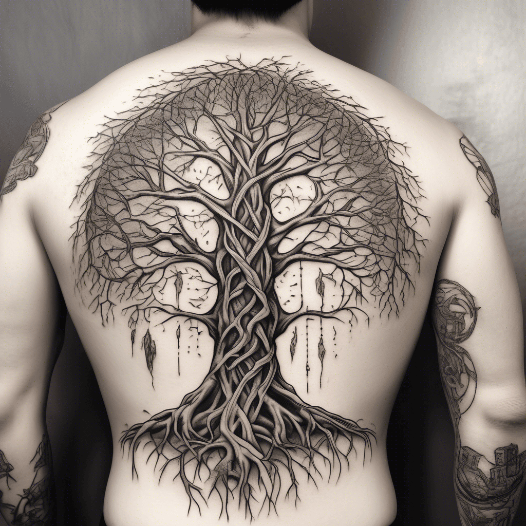 Ten lifelong friends, bound by time and shared memories, standing together like the roots of an ancient tree—strong, intertwined, and enduring. This tattoo captures the essence of their unbreakable bond, symbolizing the deep connection and unwavering support they provide each other. Incorporate elements like a circle to represent unity, ten interlocking hands or symbols, and perhaps the phrase "i'm in" that ties their friendship together.