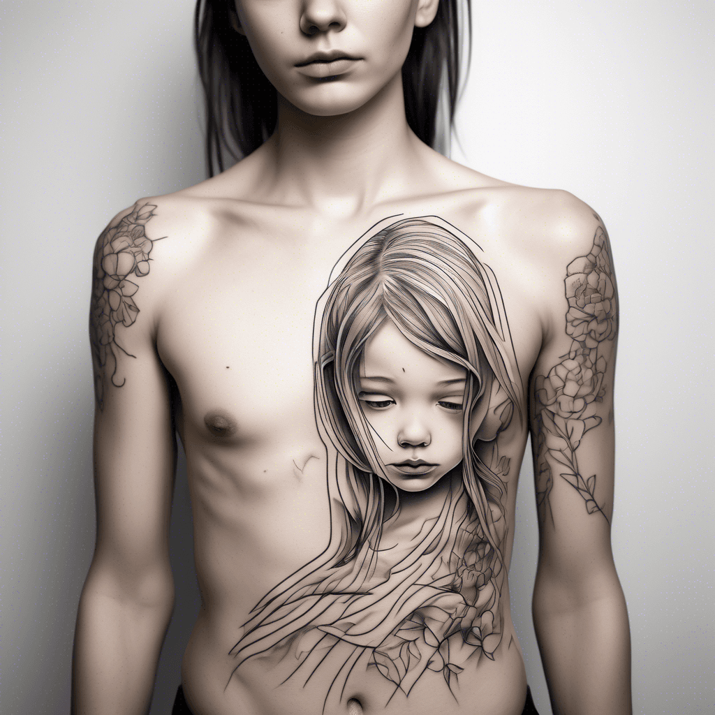 a minimalist tattoo of losing siblings