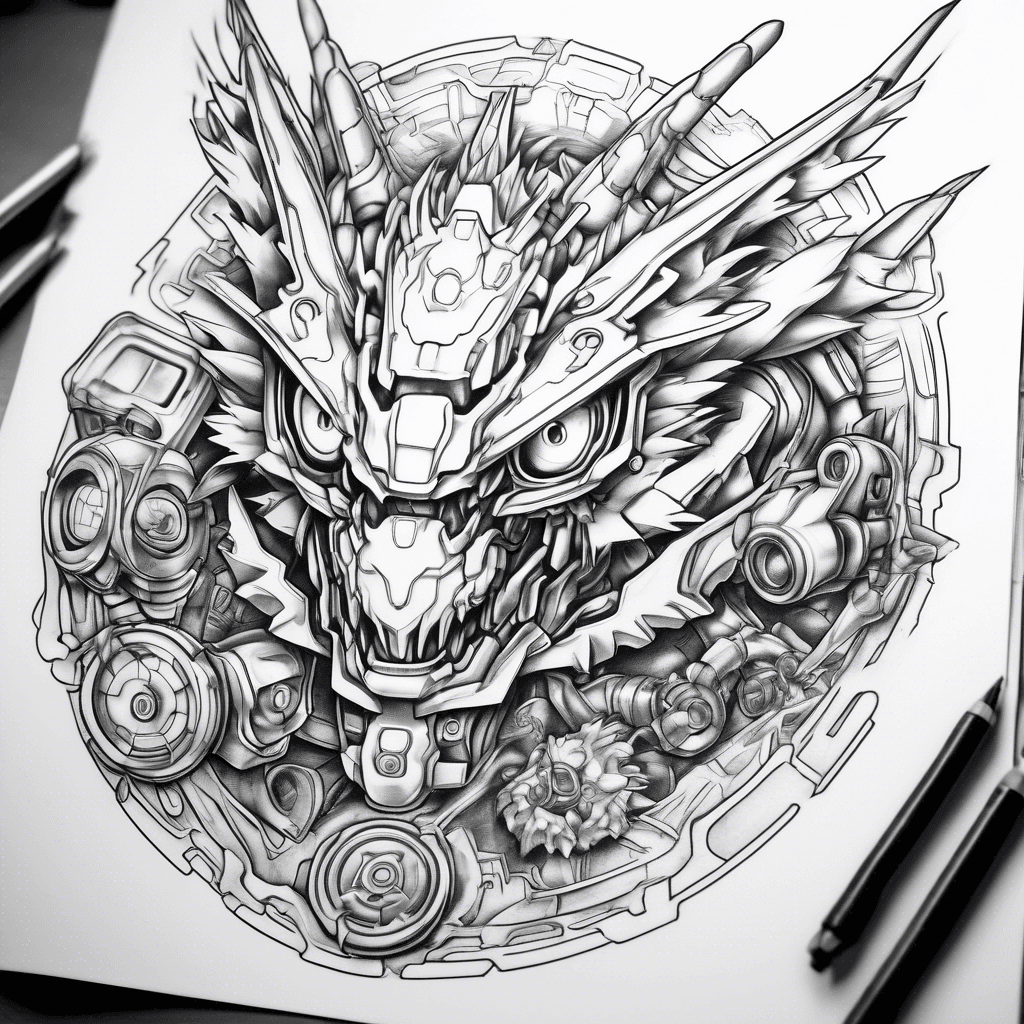 genera una imagen con el digivice de digimon 1 en la parte inferior al centró, después agrega un Agumon, después un greymon, después un metal greymon y en la parte superior un wargreymon y de fondo agrega el escudo del valor, cada digimon será un poco mas arriba del anterior y el más abajo será el mas pequeño y el mas arriba será más grande