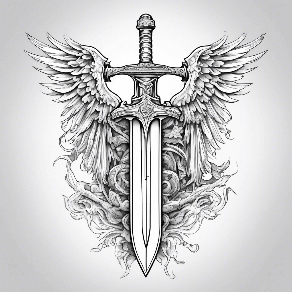 Sword of st. Michael “Quis ut Deus” banner