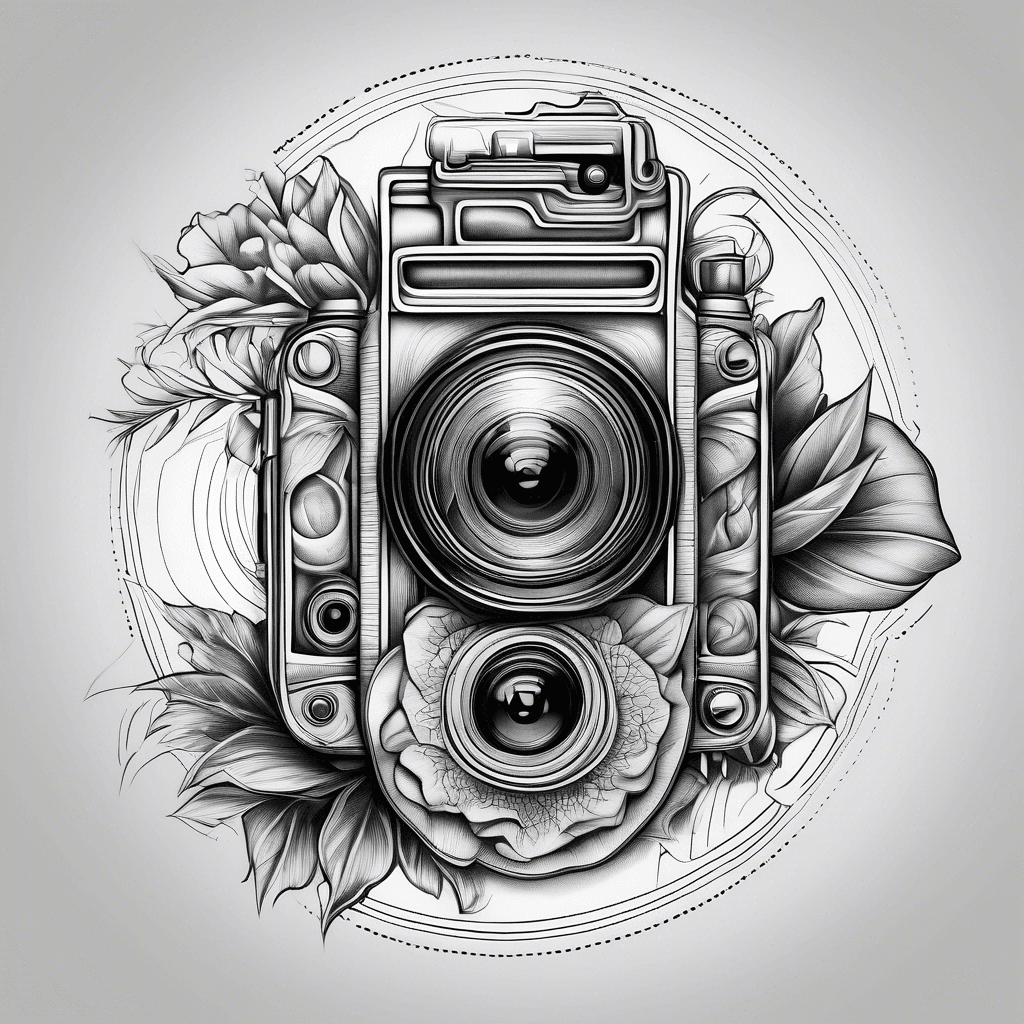 Very detailed camera and very detailed eye in cameras lens