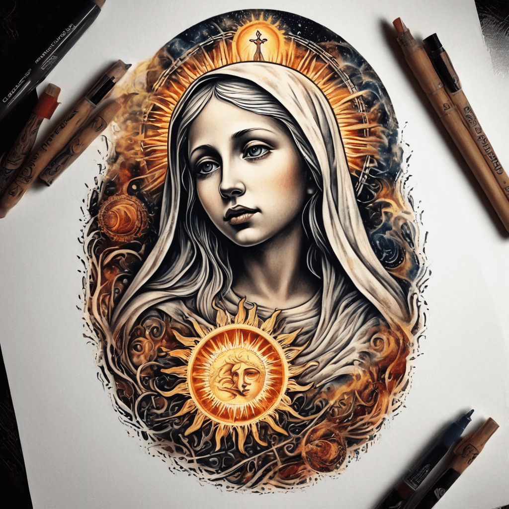 Our lady of Fatima and the dancing sun