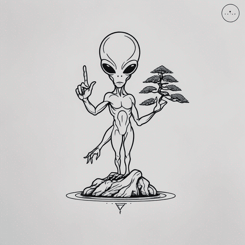 Idée de tatouage bonsai