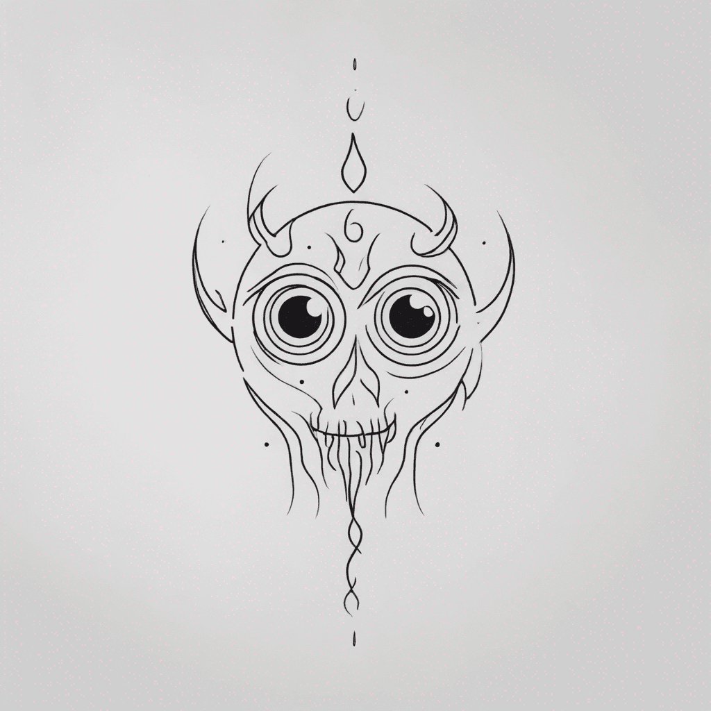 Entire Monster with human eyes and traits