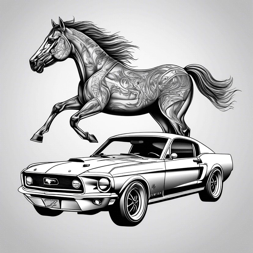 Idea per tatuaggio mustang