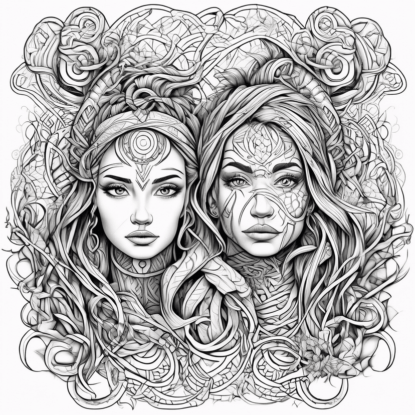 Idée de tatouage tangled