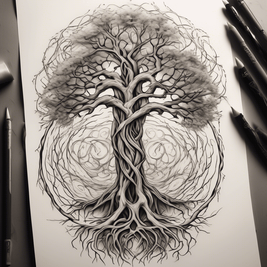 Ten lifelong friends, bound by time and shared memories, standing together like the roots of an ancient tree—strong, intertwined, and enduring. This tattoo captures the essence of their unbreakable bond, symbolizing the deep connection and unwavering support they provide each other. Incorporate elements like a circle to represent unity, ten interlocking hands or symbols, and perhaps a date or a meaningful phrase that ties their friendship together.