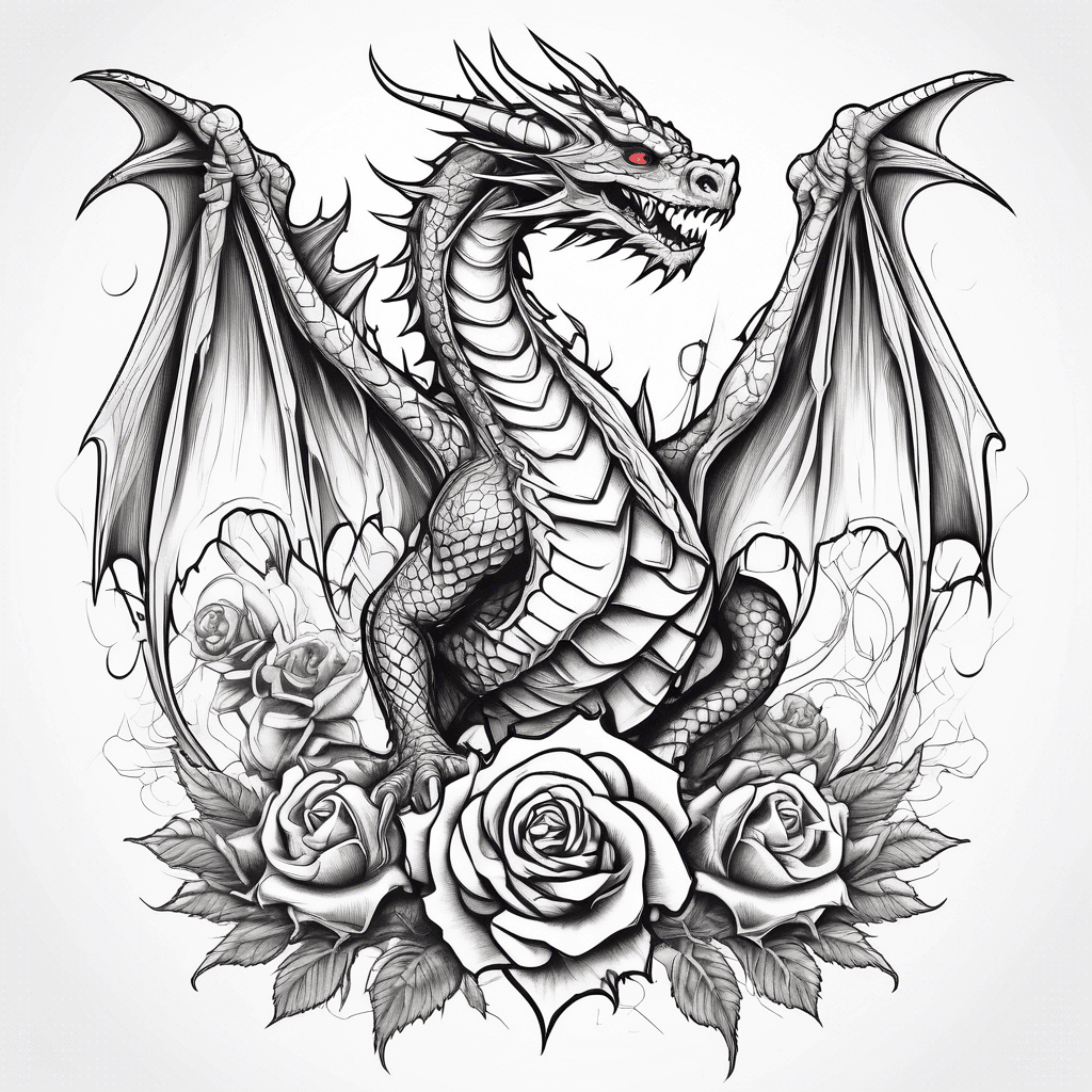 Tattoos inspired by fantasy worlds, such as dragons or mythical creatures