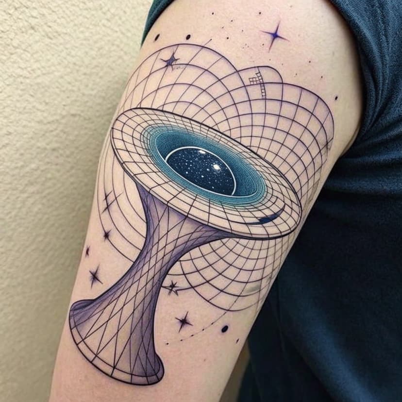 Idée de tatouage spacetime