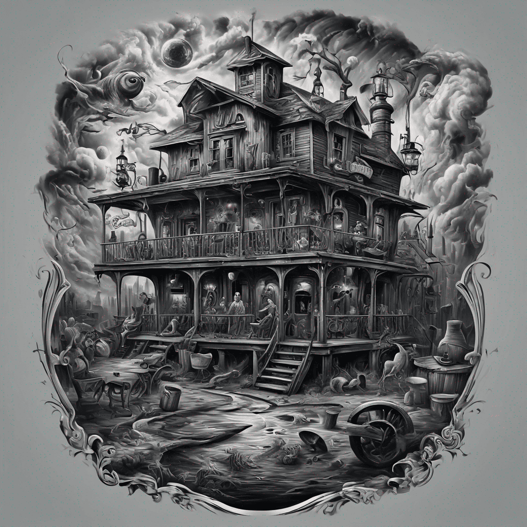 Old time saloon scene