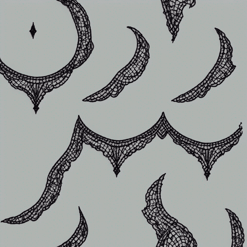 Draped Victorian black lace that is torn and frayed