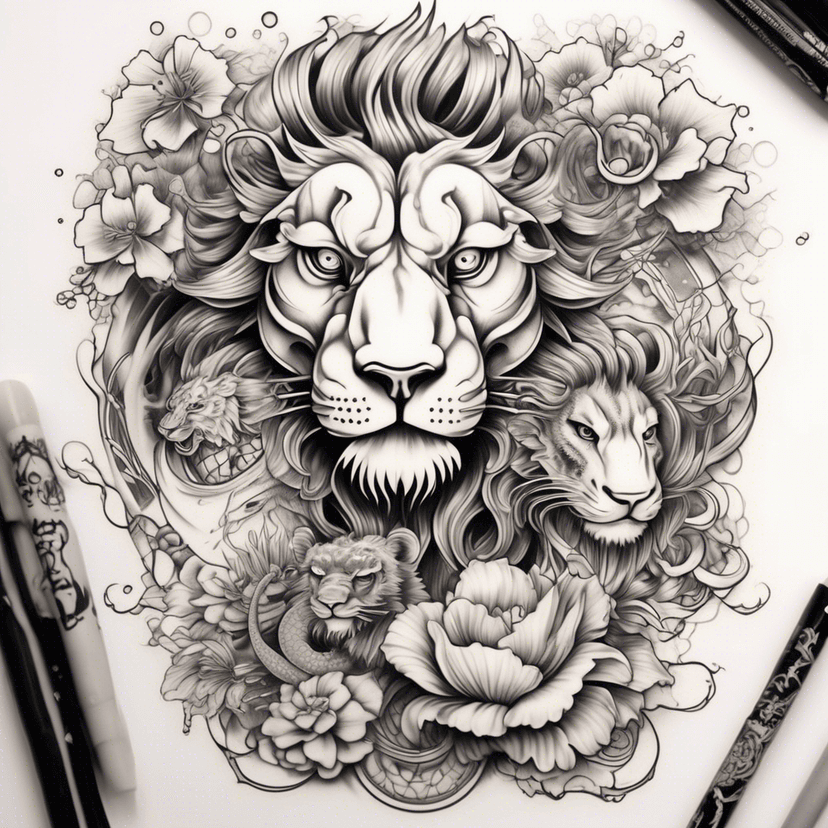 Idea per tatuaggio lion