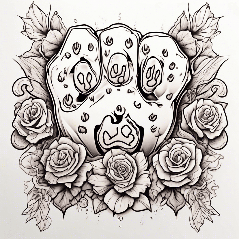 Idée de tatouage paw