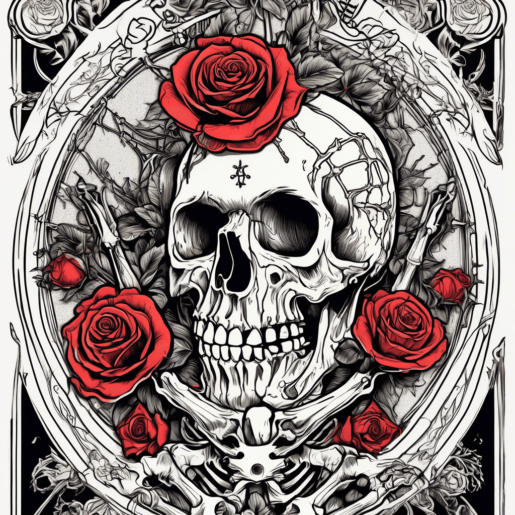 tarot death card with skeleton