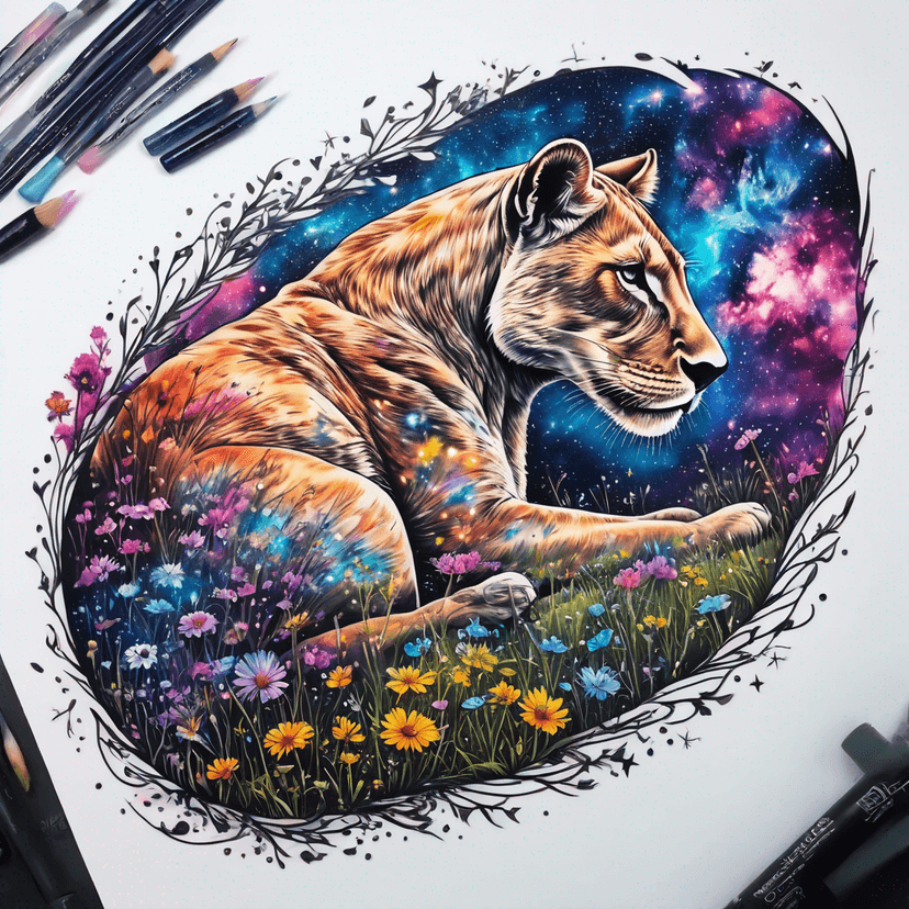 Idea per tatuaggio lioness