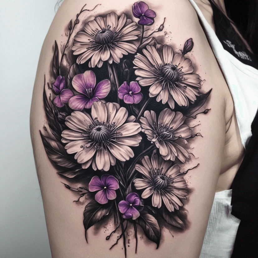 Idée de tatouage dandelion