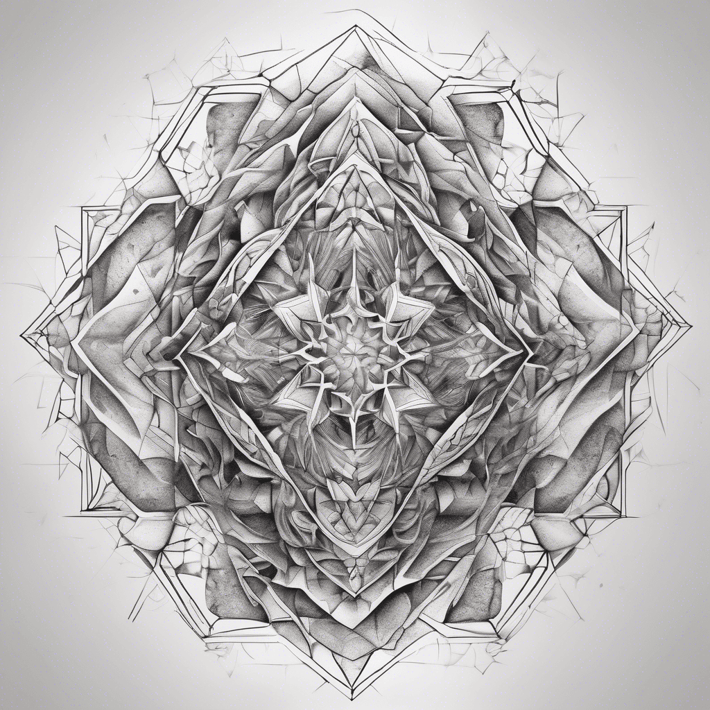 Geometric fractal DMT patterns