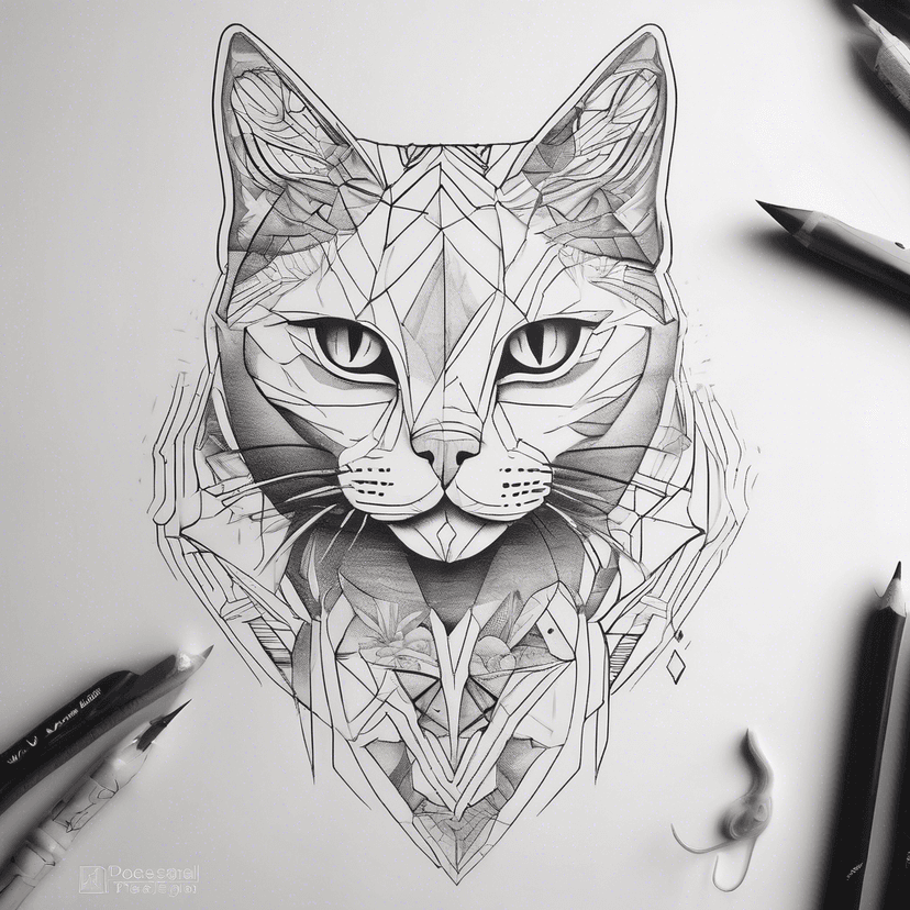 Idée de tatouage cat