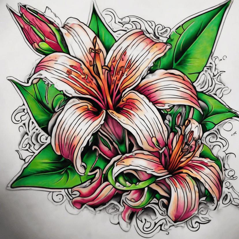 Idea per tatuaggio lilly