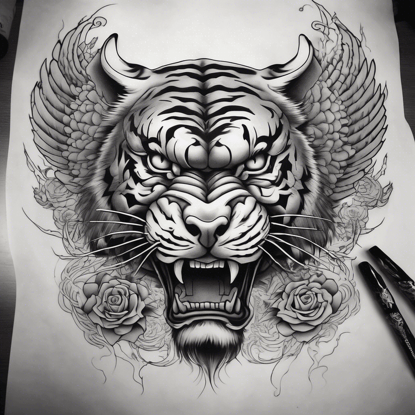 Idée de tatouage wing