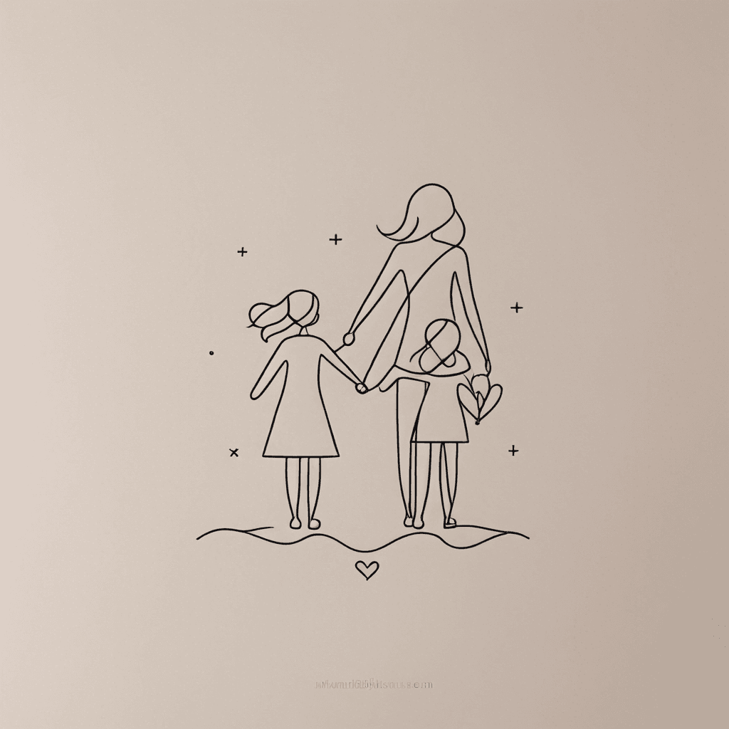 Son and daughter holding hands