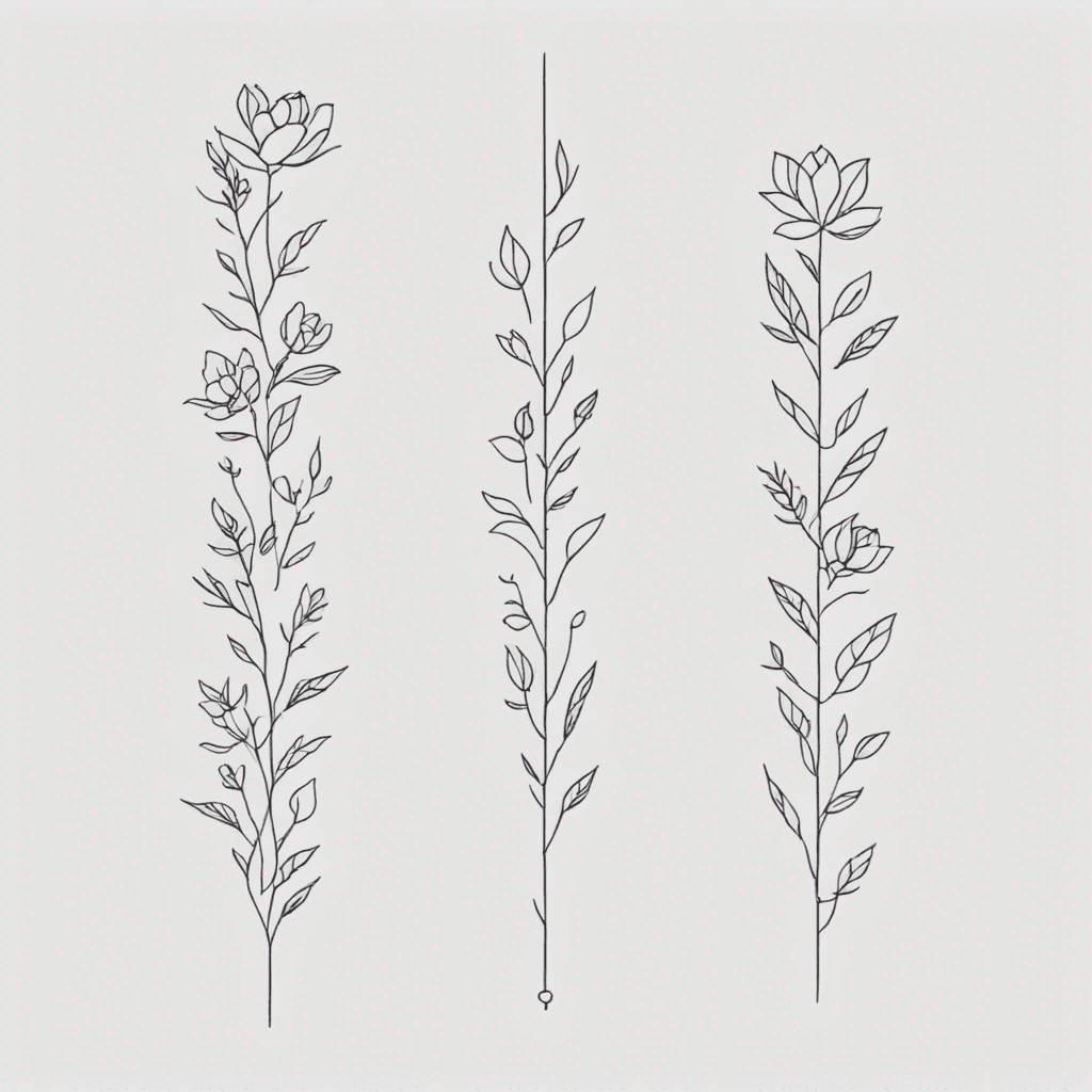 Floral spine piece