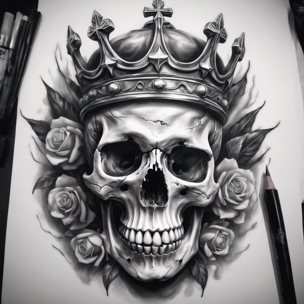 skull of St. Venceslas the Czech Duke. Czech crown on top of the skull. realístíc