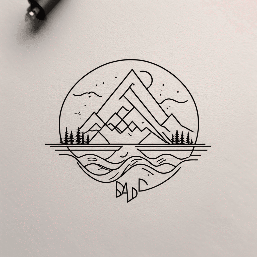 Dad. Nature. Outdoorsy themes. Nature. Audio waveforms.
