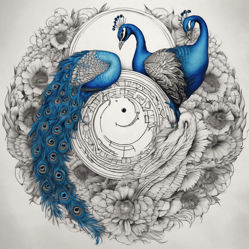 Idée de tatouage peacock