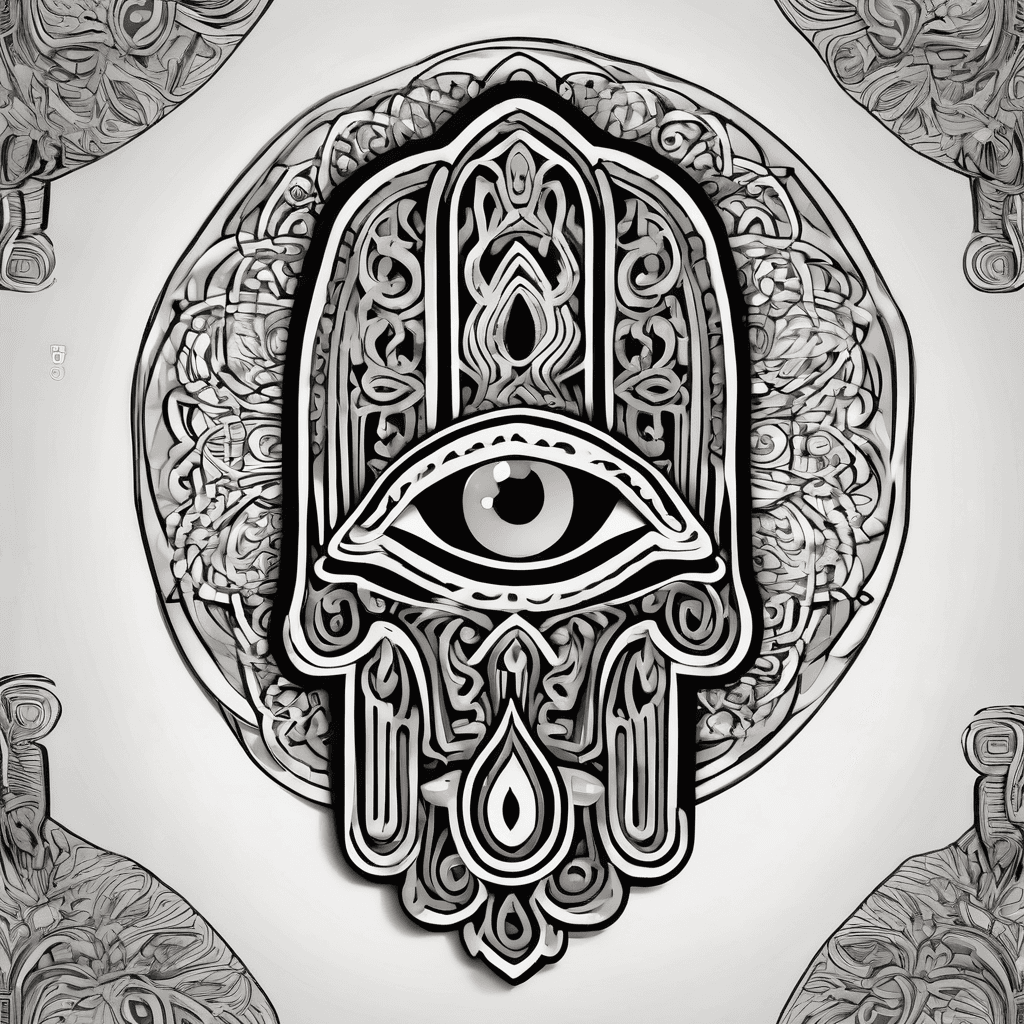 Hamsa hand eye zen