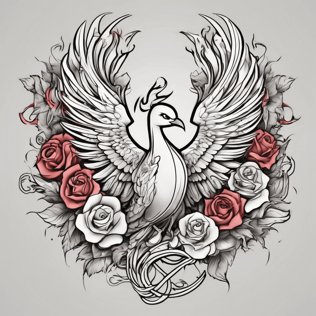 soft phoenix with cancer ribbon