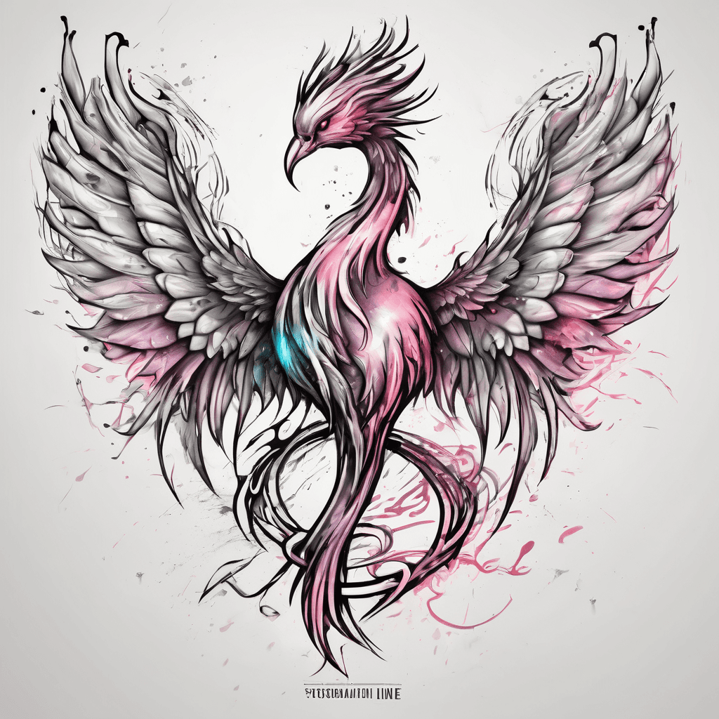 soft phoenix with cancer awareness ribbon