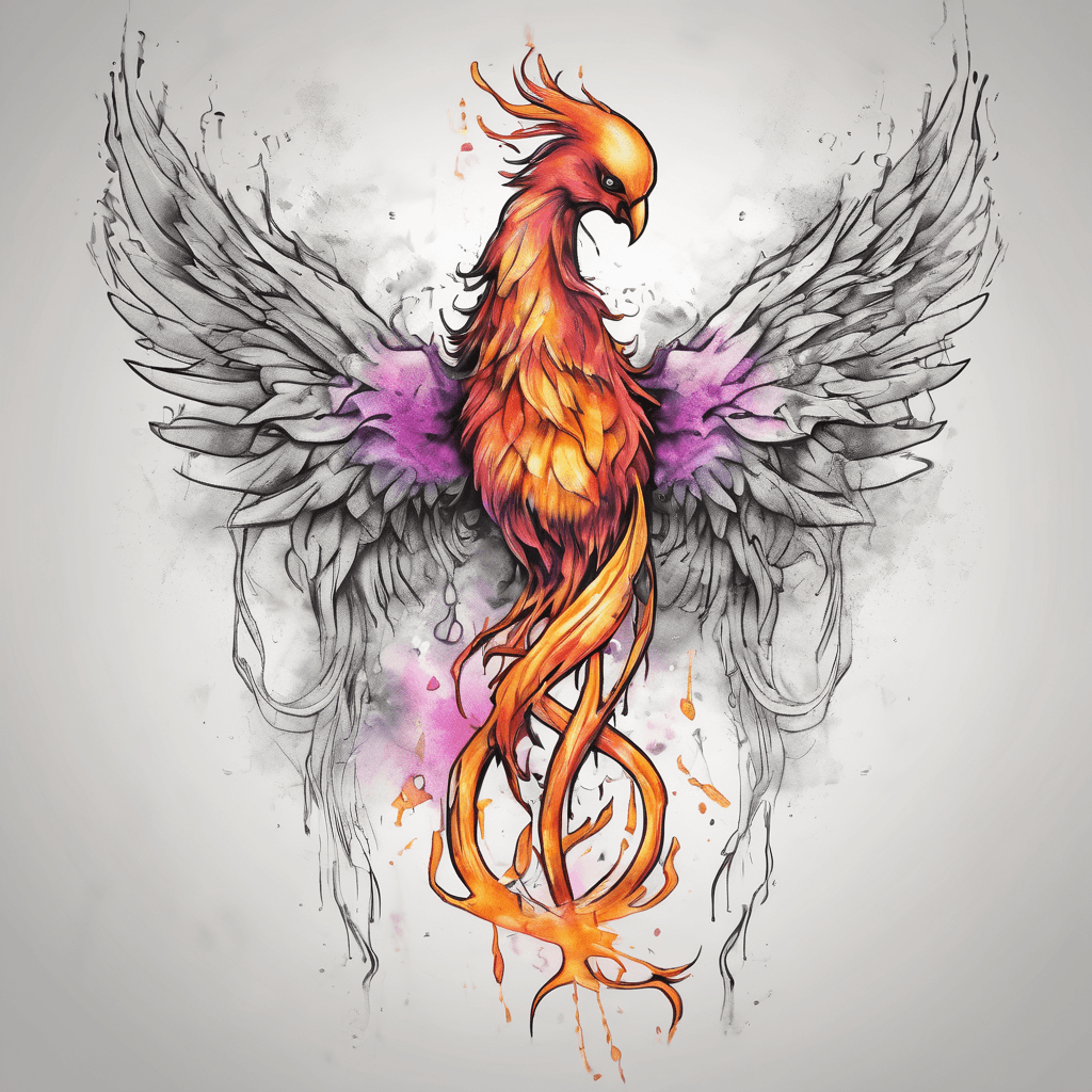 soft phoenix with cancer awareness ribbon