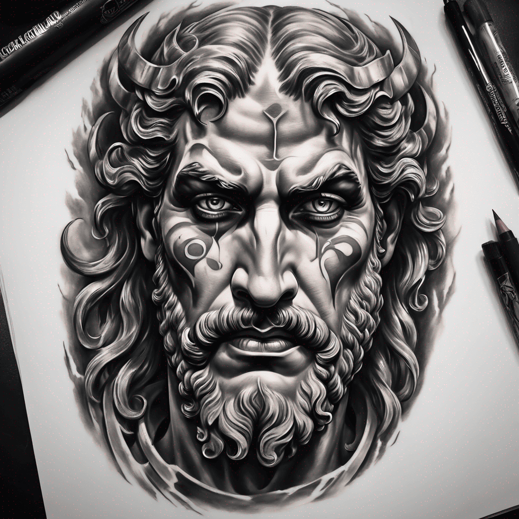 hades Greek God face renaissance