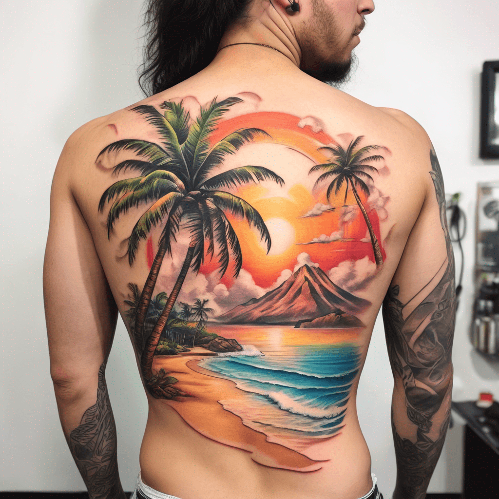 fun hawaiian, beach, water, palm tree