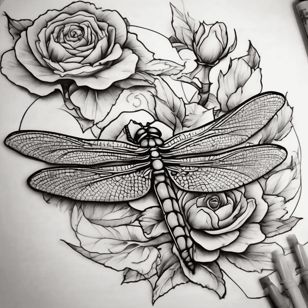 Dragonfly & Laurel Leaves Quote: “Fear is the mind-killer”