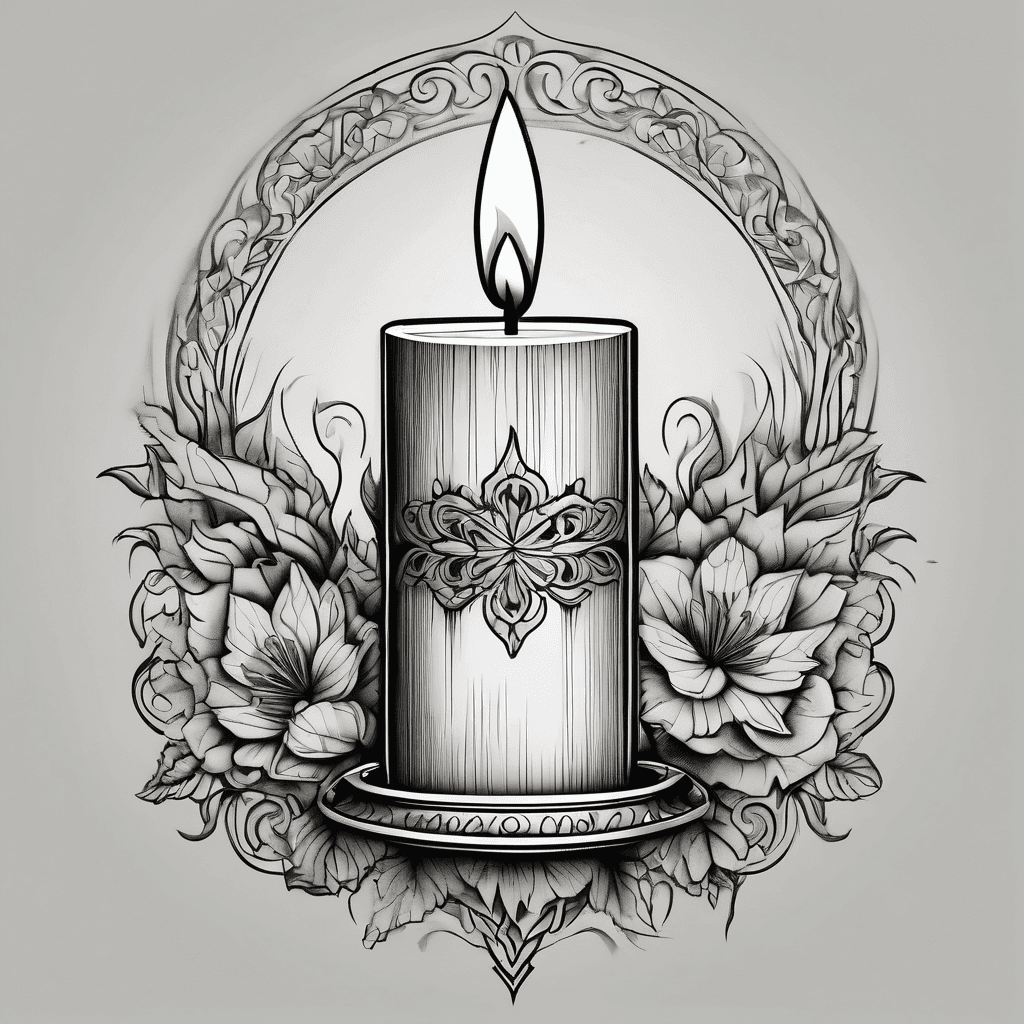 Candle and filigree