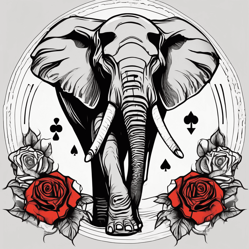 lower leg sleeve, elephant, playing cards, other images