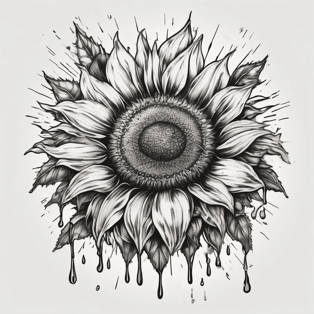 Sun and sunflower
