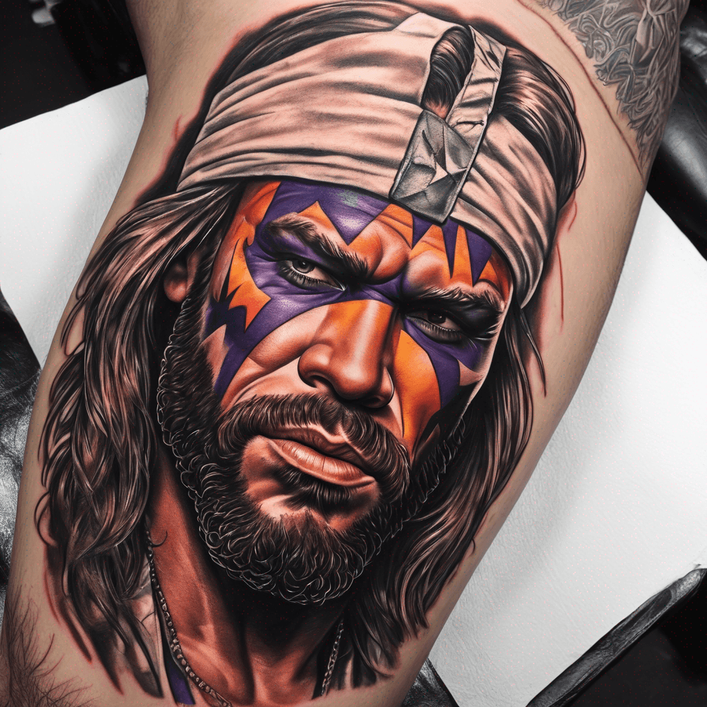macho man graffiti style