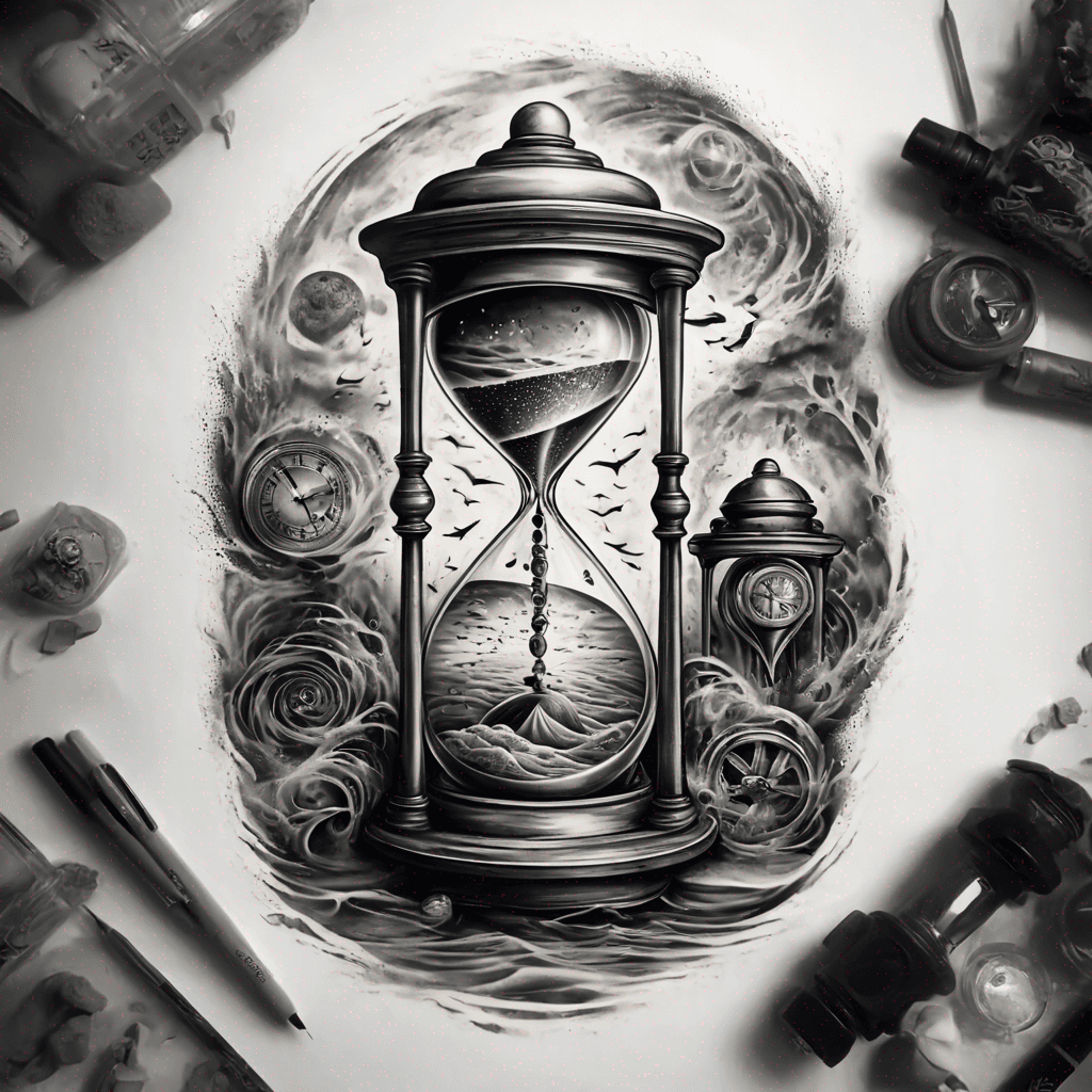 sand timer with family