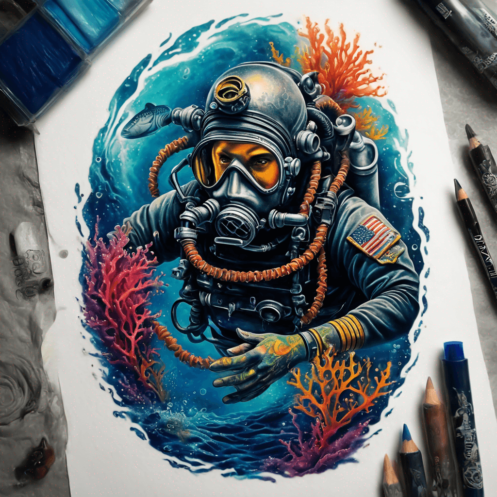 US Navy udt diver color