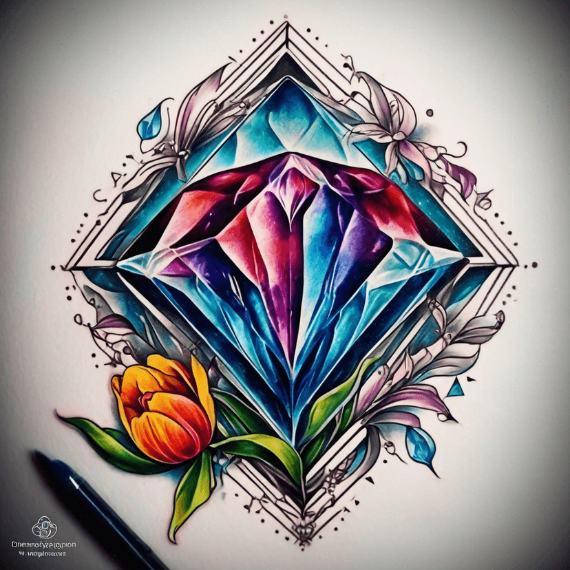 Idée de tatouage diamond