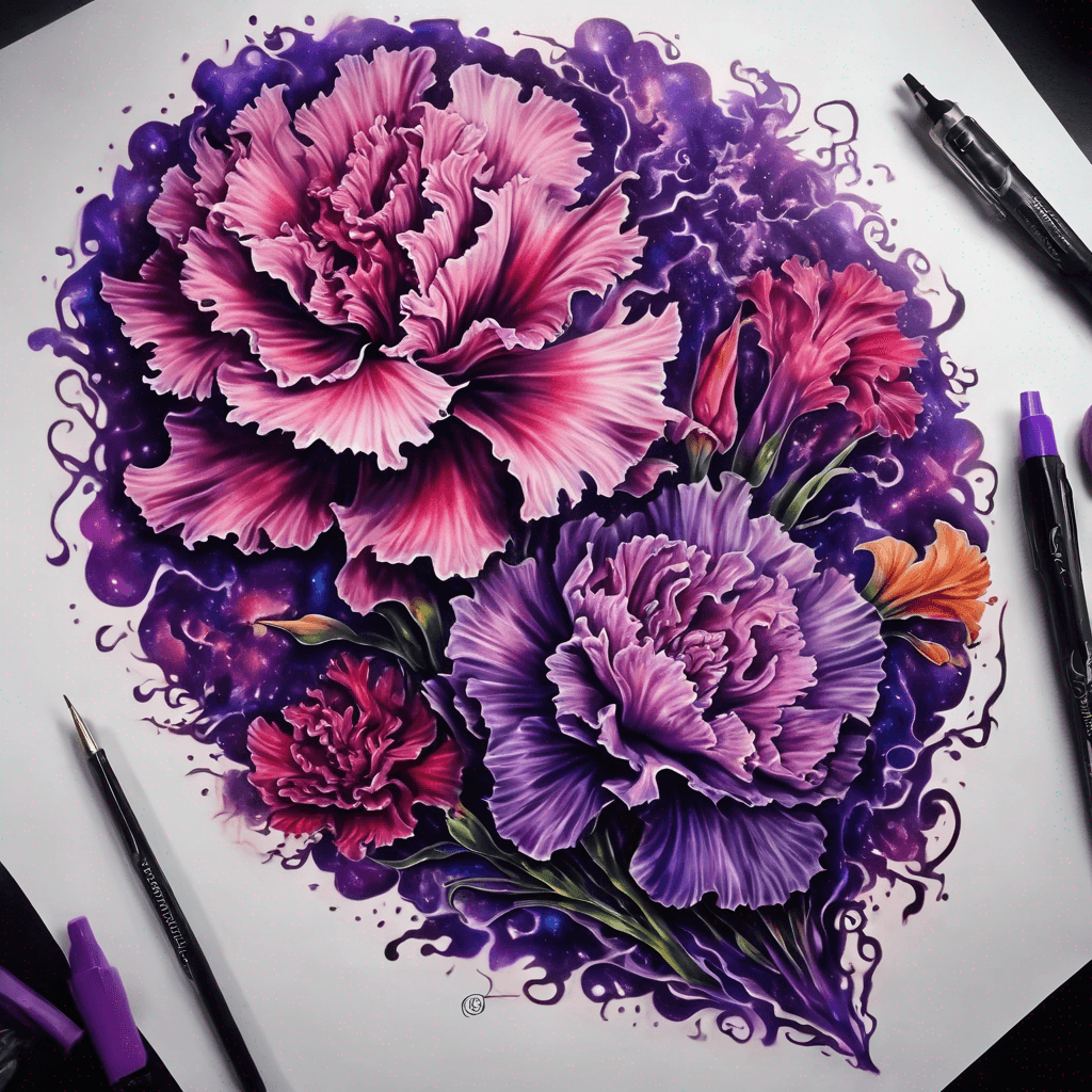 flowers 1 Carnation- violet- gladiolus- chrysanthemums. Usually all these flowers Very colorful and vibrant.