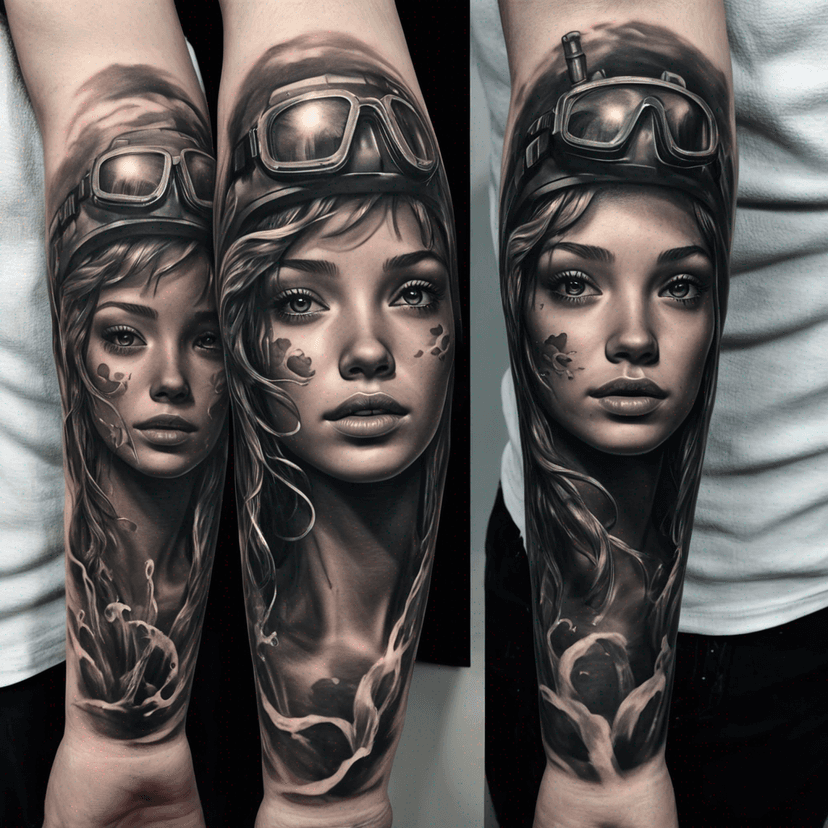 Idée de tatouage underwater
