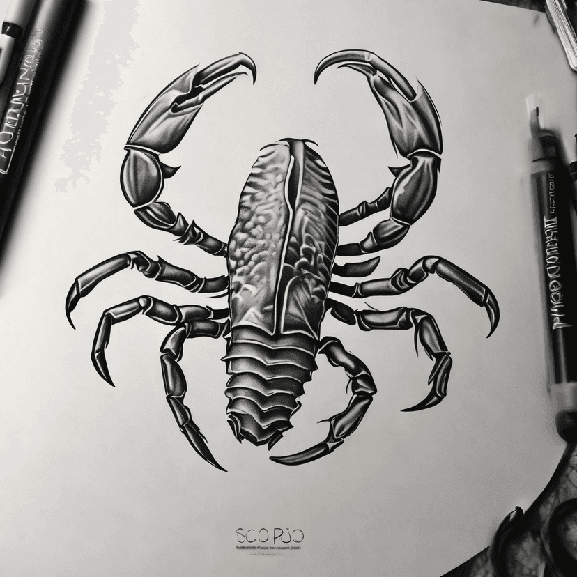 Idée de tatouage scorpion