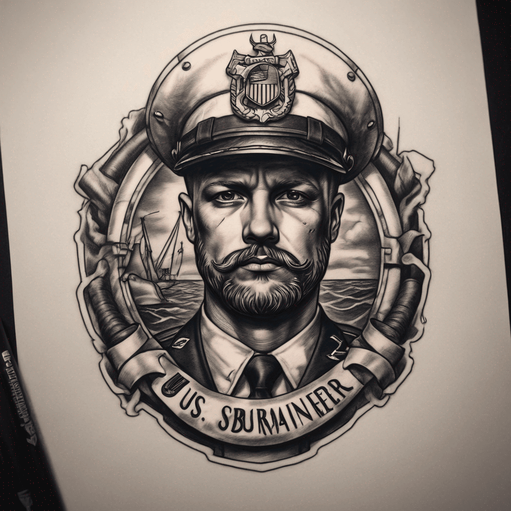 US submariner Uniform Insignia. boat