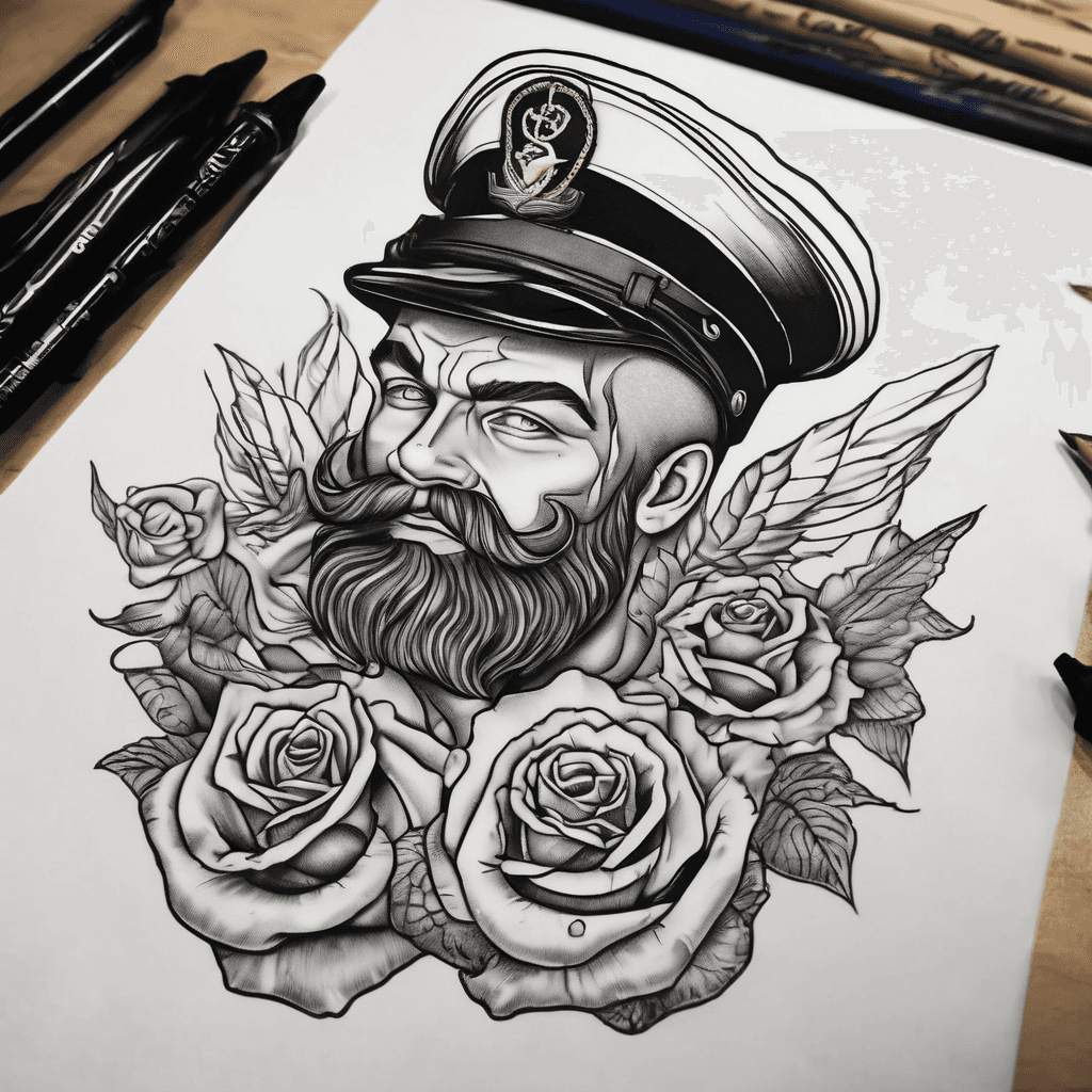 US submariner Sailor. Golden. Shellback