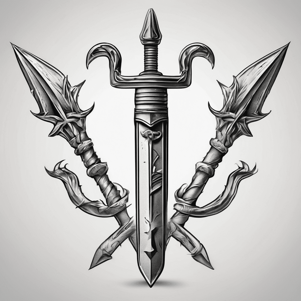 navy Trident three pointed spear only