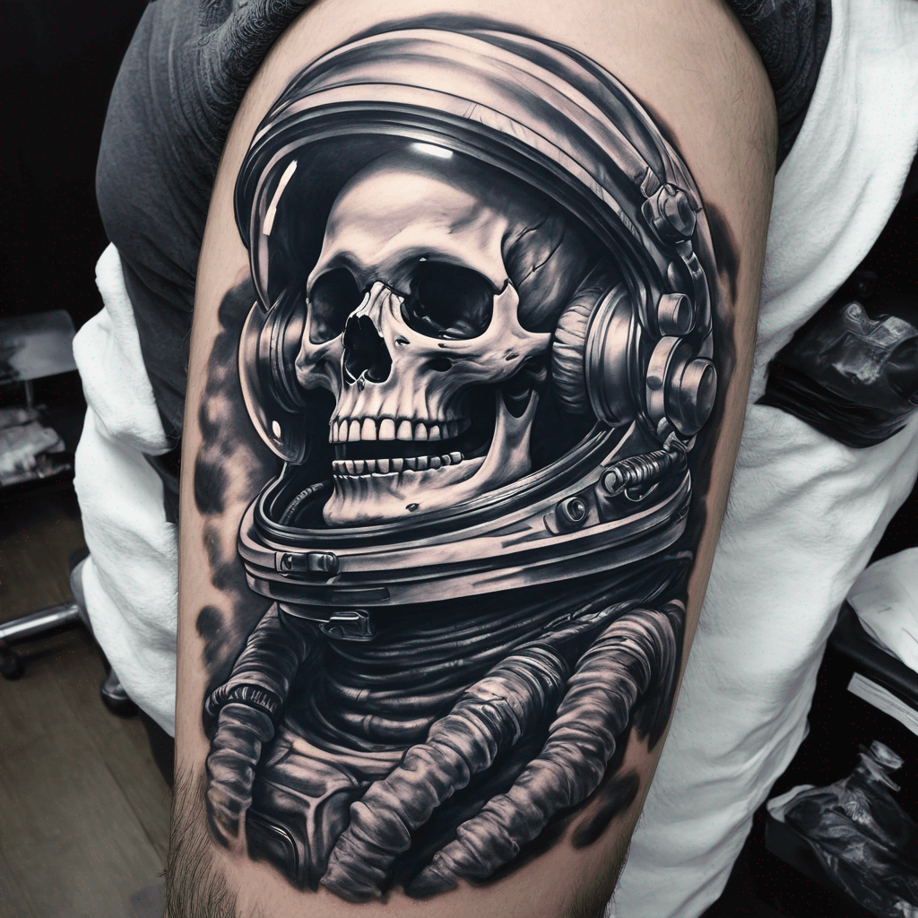 Evil Skeleton astronaut